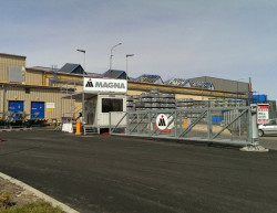Realizace závorového systému - Liberec, Magna Exteriors